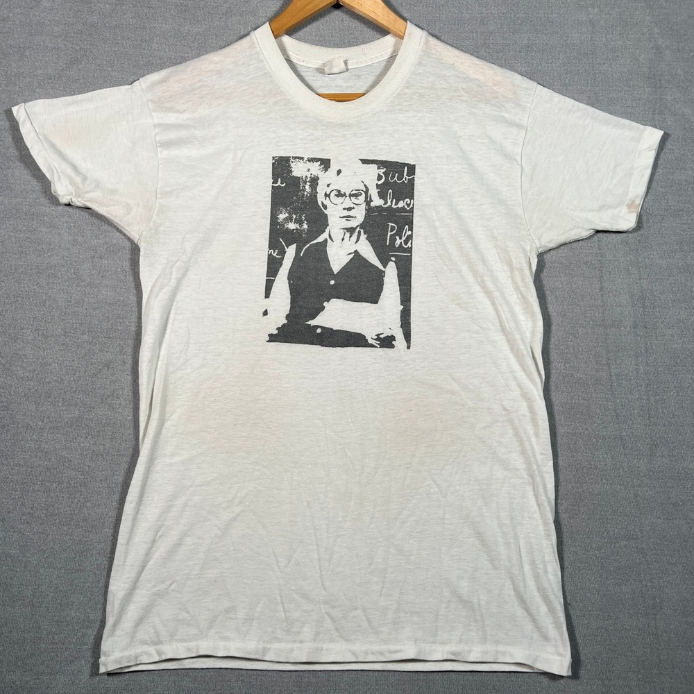 Skyline Vintage Graphic Screen Print T Shirt Mens XL White Cotton Blend